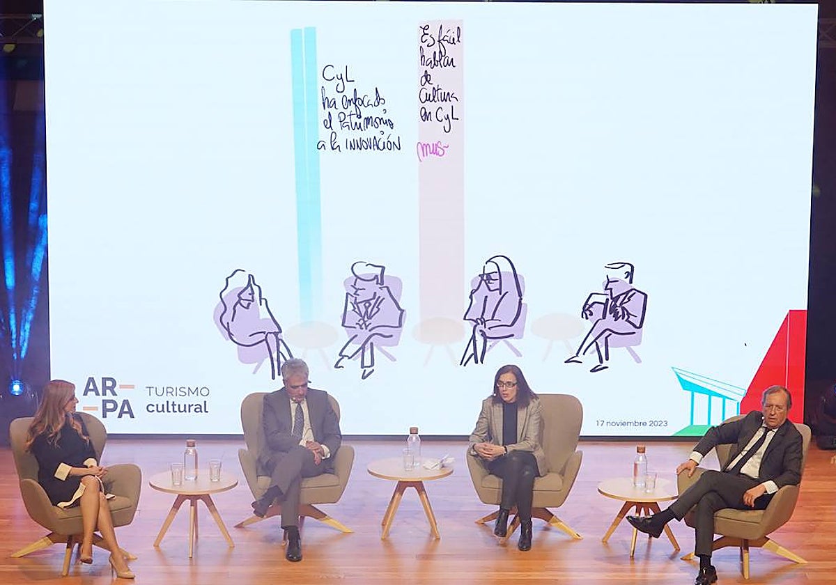 Mar Sancho, junto a los directores generales Juan Carlos Prieto, Inmaculada Martínez y Ángel González