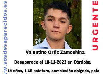 Localizan al niño de 14 años desaparecido en Córdoba desde este sábado