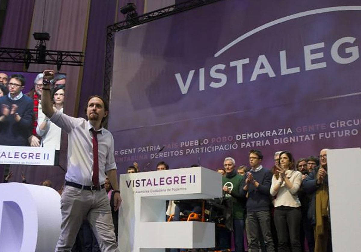 Asamblea de Podemos en Vistalegre