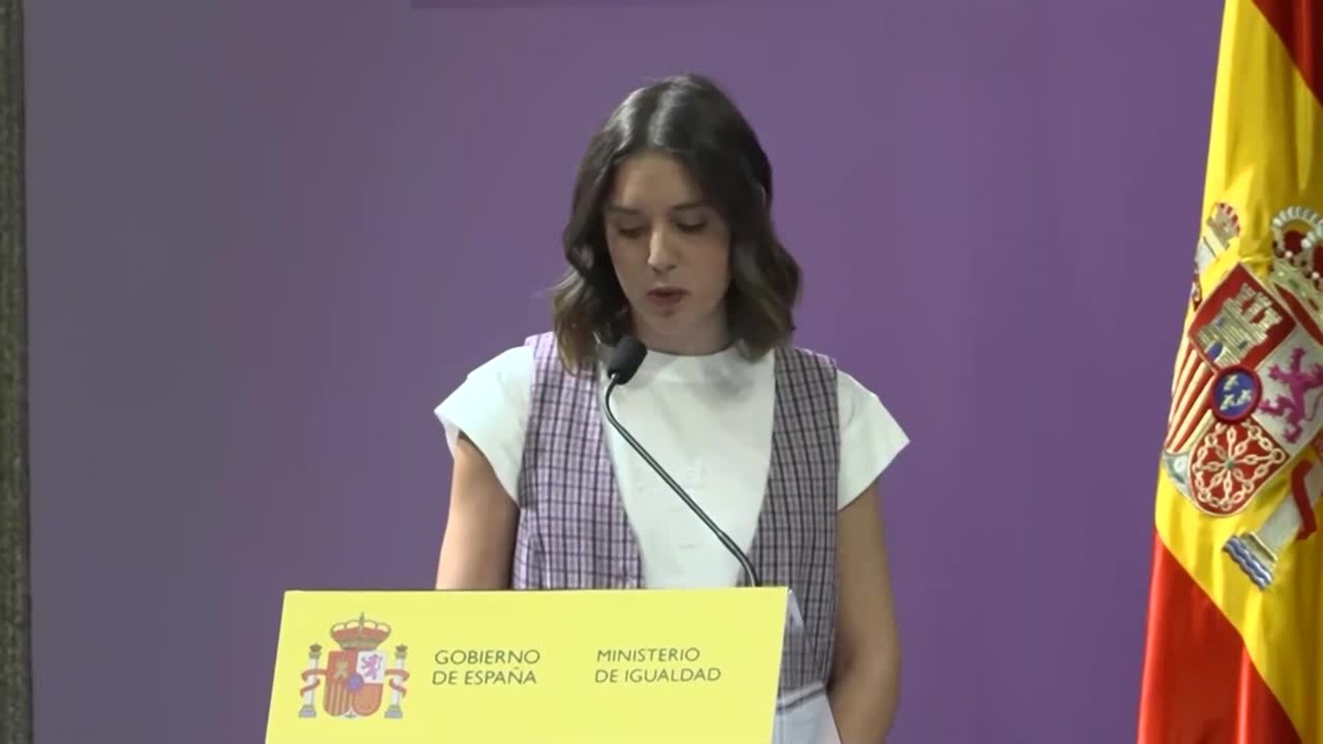 Irene Montero: &quot;Hoy Pedro Sánchez nos echa de este Gobierno&quot;