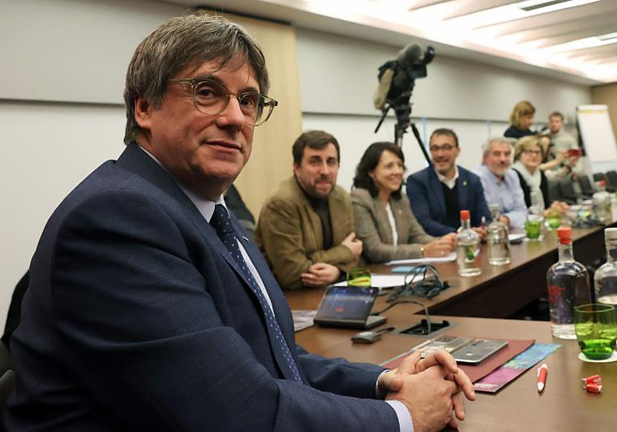 El prófugo de la Justicia y líder de Junts per Catalunya, Carles Puigdemont