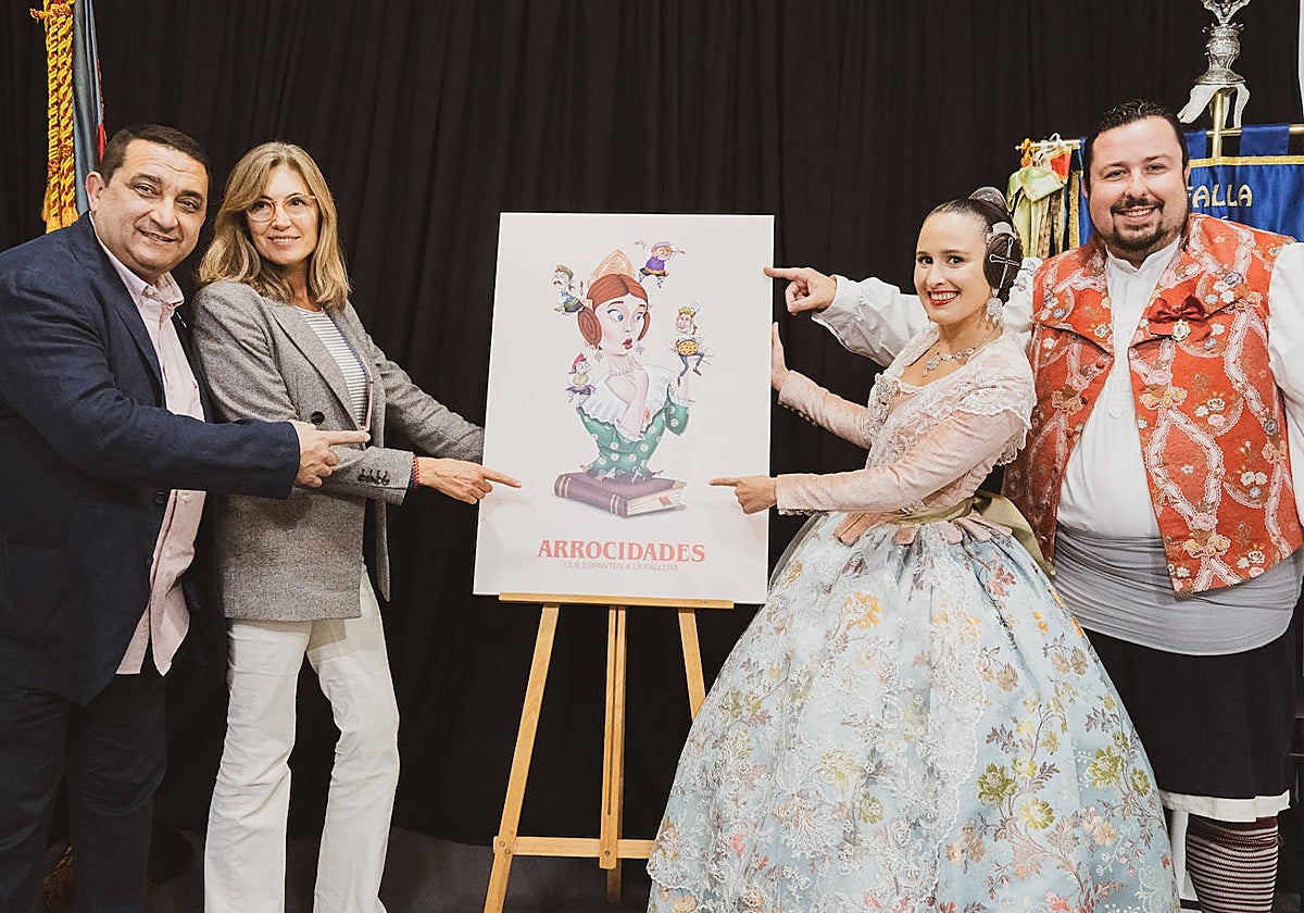 Imagen del boceto de la falla Matiás Perelló en colaboración Arroz La Fallera