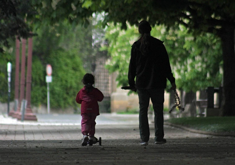 Padre e hija imagen de archivo