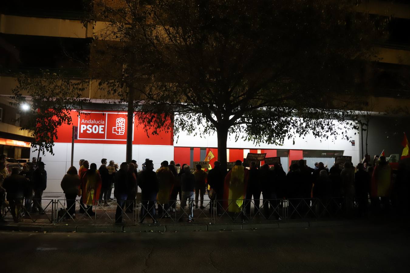 Fotos: Vox encabeza una nueva protesta en la sede del PSOE de Córdoba contra la amnistía