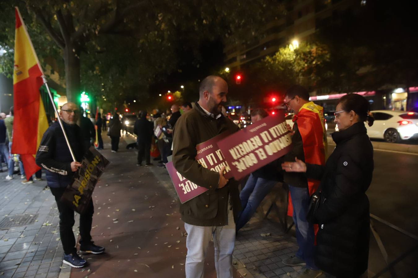 Fotos: Vox encabeza una nueva protesta en la sede del PSOE de Córdoba contra la amnistía