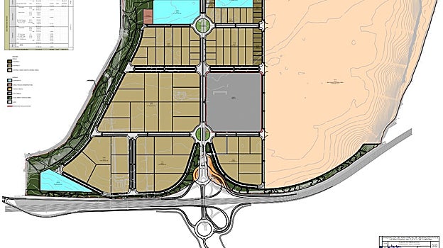 Plan de la Rinconada con el nuevo enlace en la zona baja