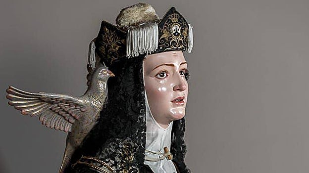 La imagen de Santa Teresa para México, vista de perfil