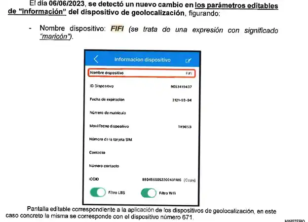 Extracto del informe de la Guardia Civil sobre el acceso de los narcos a las balizas