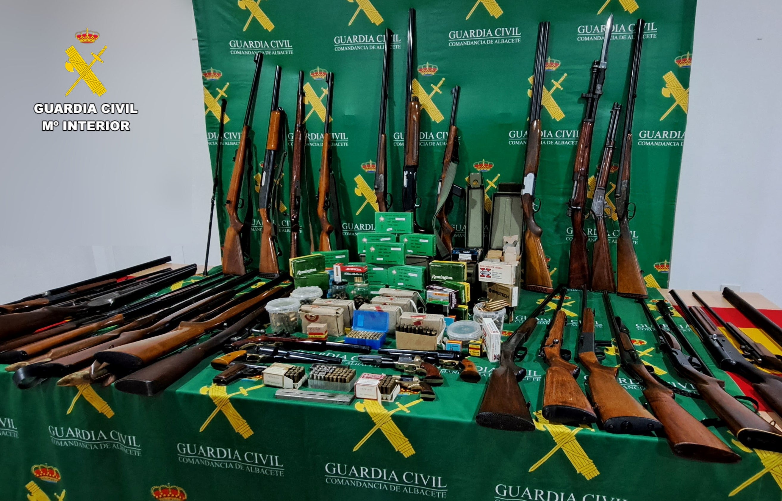 Un detenido en Albacete por tenencia de varias armas de fuego, algunas de ellas sin licencia