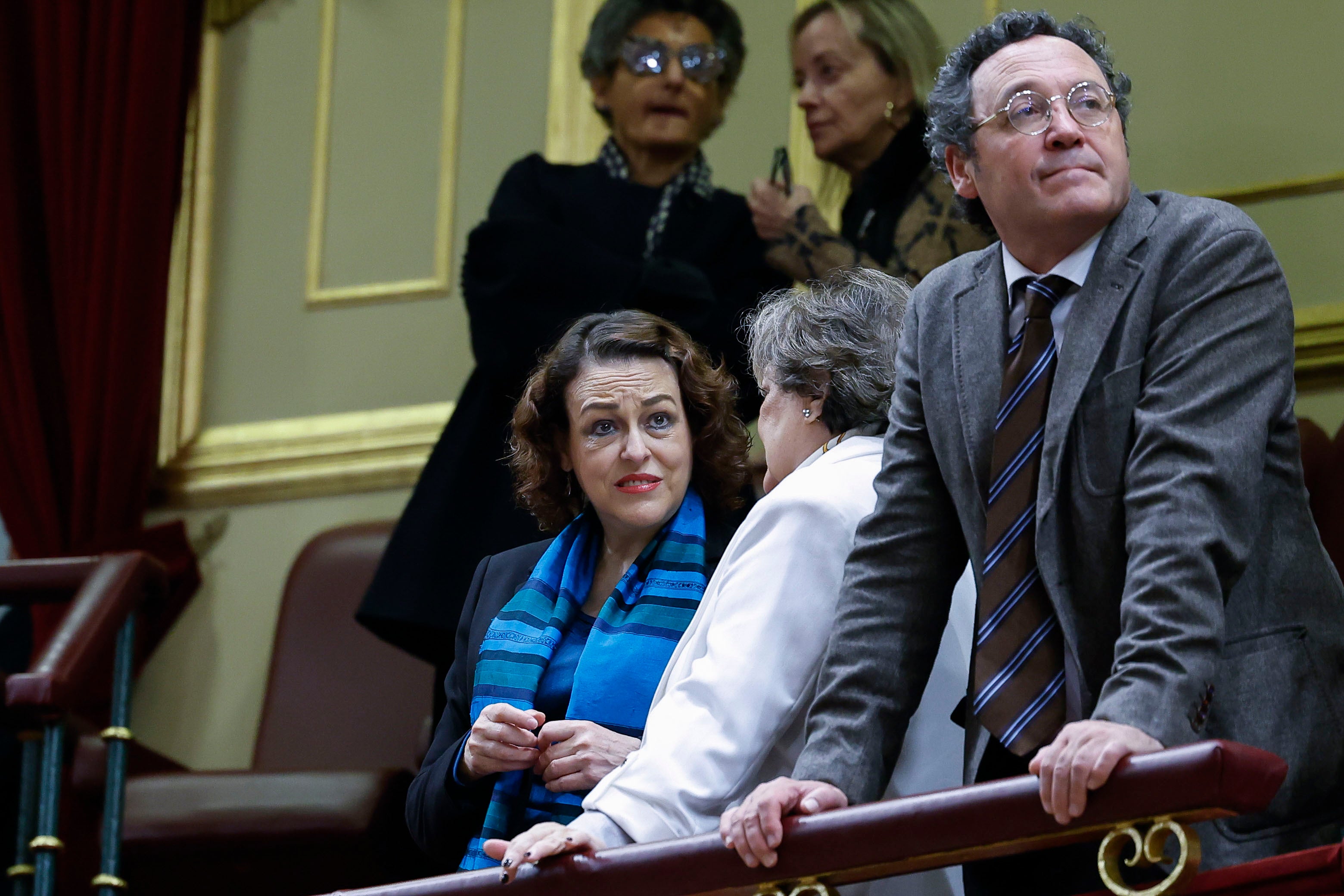 La presidenta del Consejo General del Estado, Magdalena Valerio  junto al fiscal general del Estado, Álvaro García Ortiz