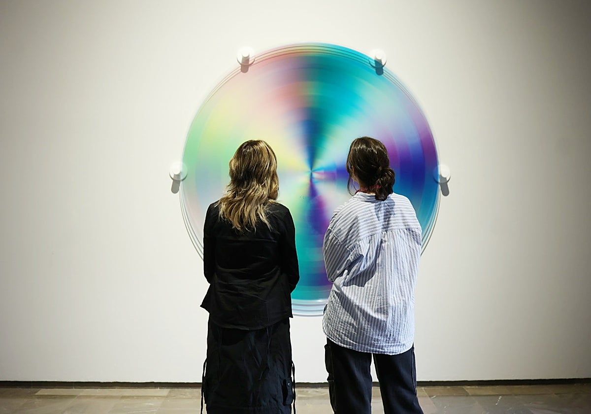 Imagen tomada durante la presentación de la exposición Prospectiva Felipe Pantone en el CCCC de Valencia