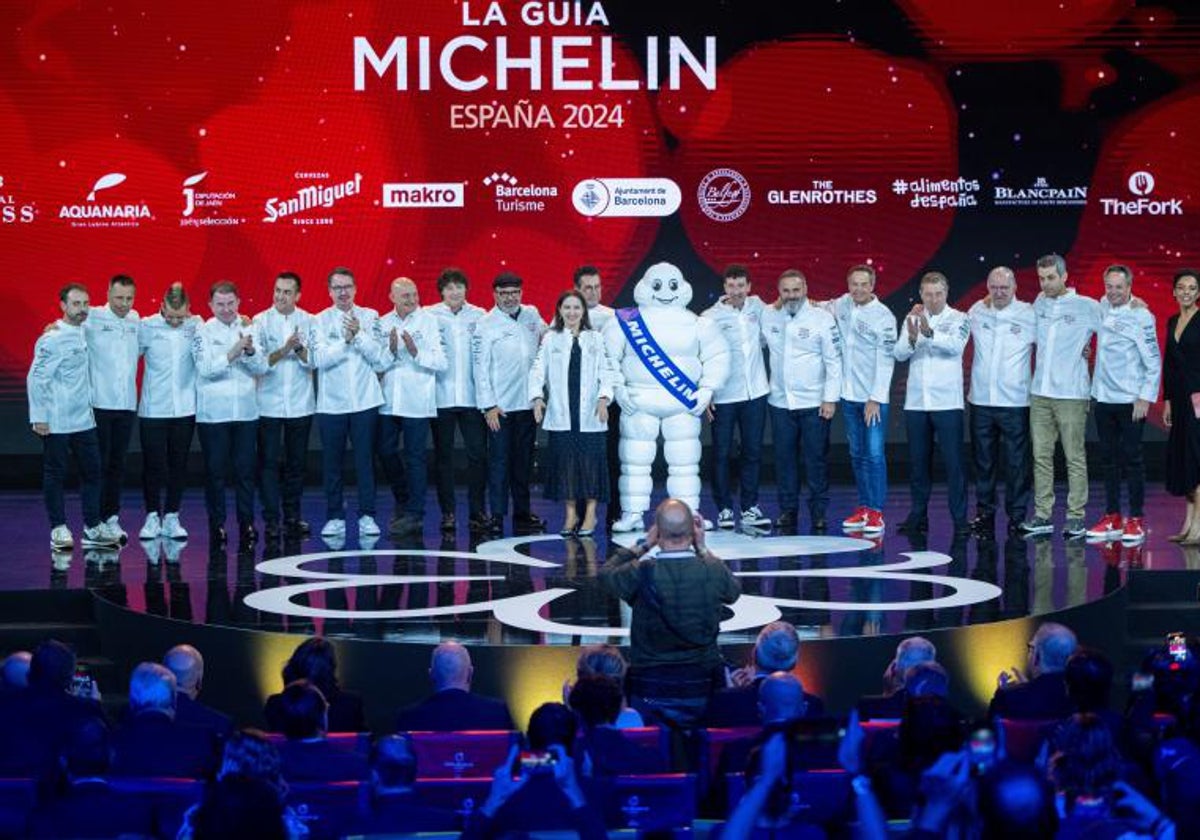 Imagen tomada durante la gala de la Guía Michelin celebrada en Barcelona