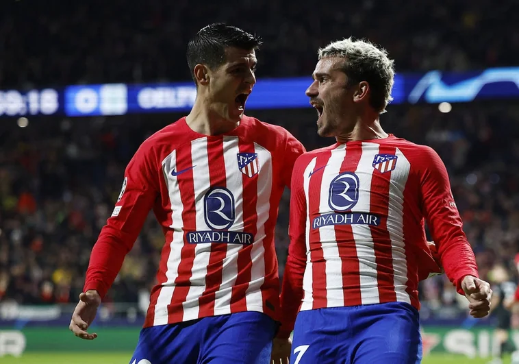 Griezmann y Morata, en un partido el 7 de noviembre