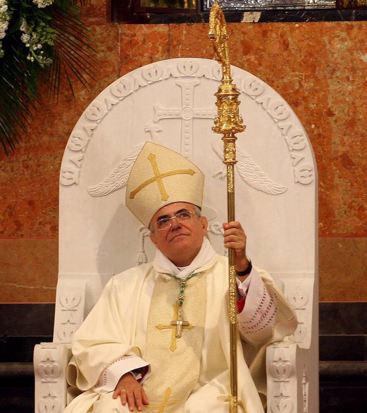 Demetrio Fernández, en su toma de posesión como obispo de Córdoba en marzo de 2010