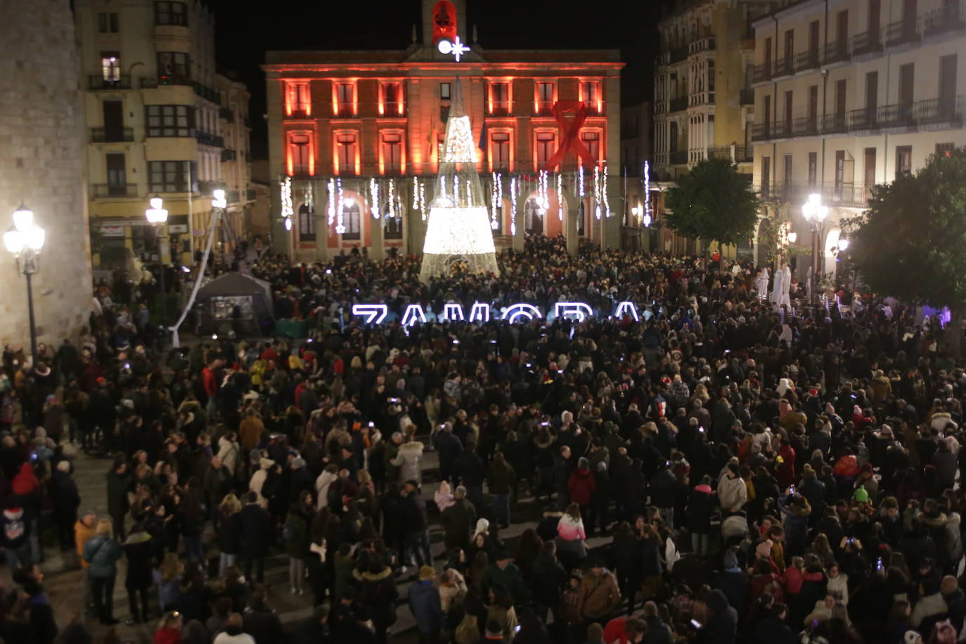 Zamora enciende las luces de Navidad