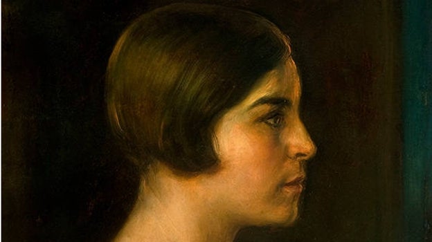 Detalle del cuadro 'La niña del candil' de Julio Romero de Torres