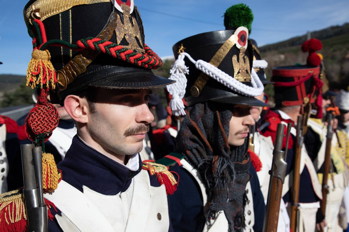 La recreación histórica de la batalla de Somosierra, en imágenes