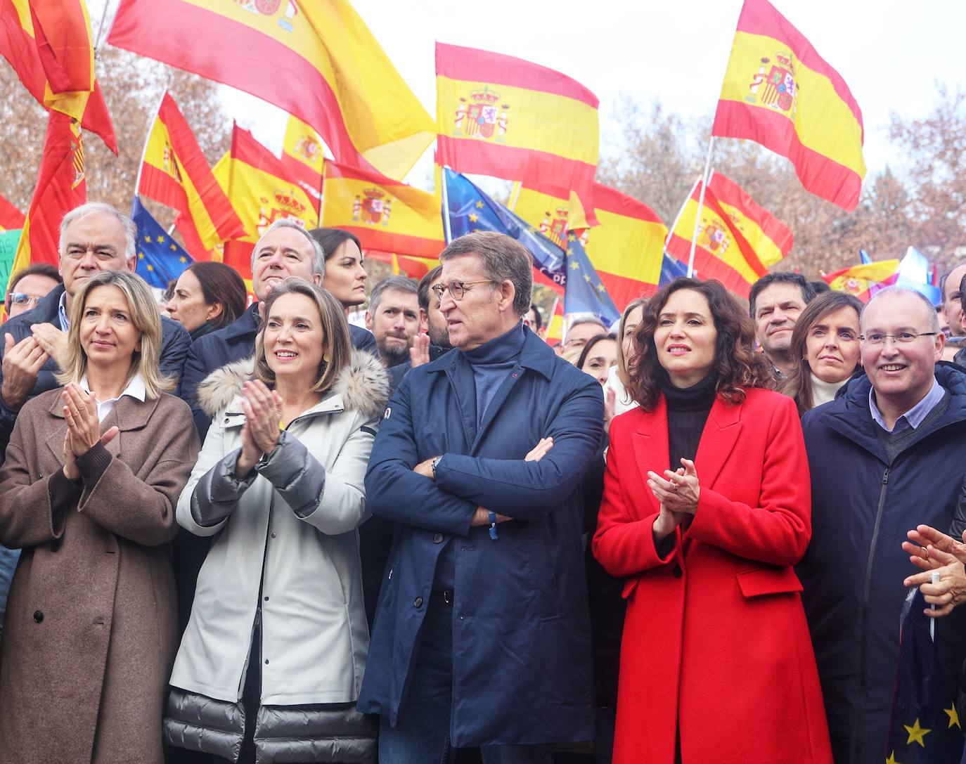 Varios líderes del PP acuden a la manifestación contra la amnistía en Madrid