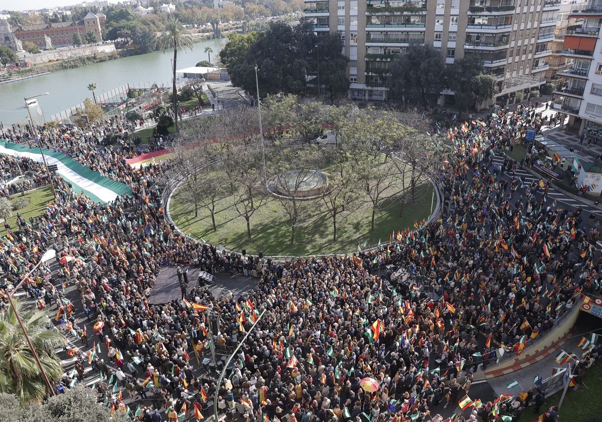 Imagen de la concentración de este domingo en la plaza de Cuba