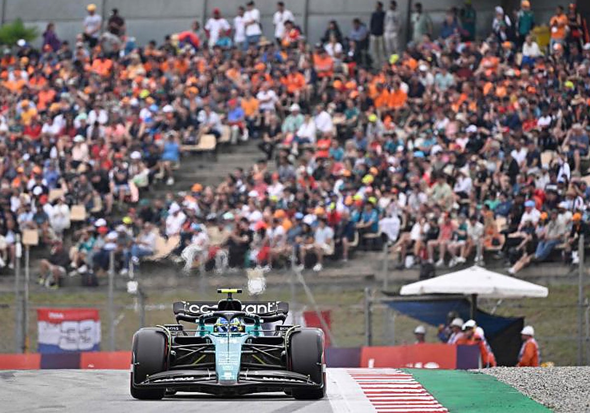 Fernando Alonso, durante su participación en el GP de Cataluña