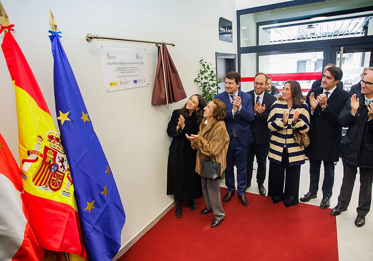 Inauguración de las obras de la modernización de la estación de autobuses de Ciudad Rodrigo, Salamanca