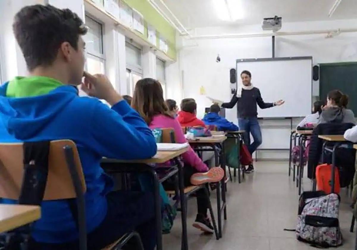 Alumnos en un aula andaluza
