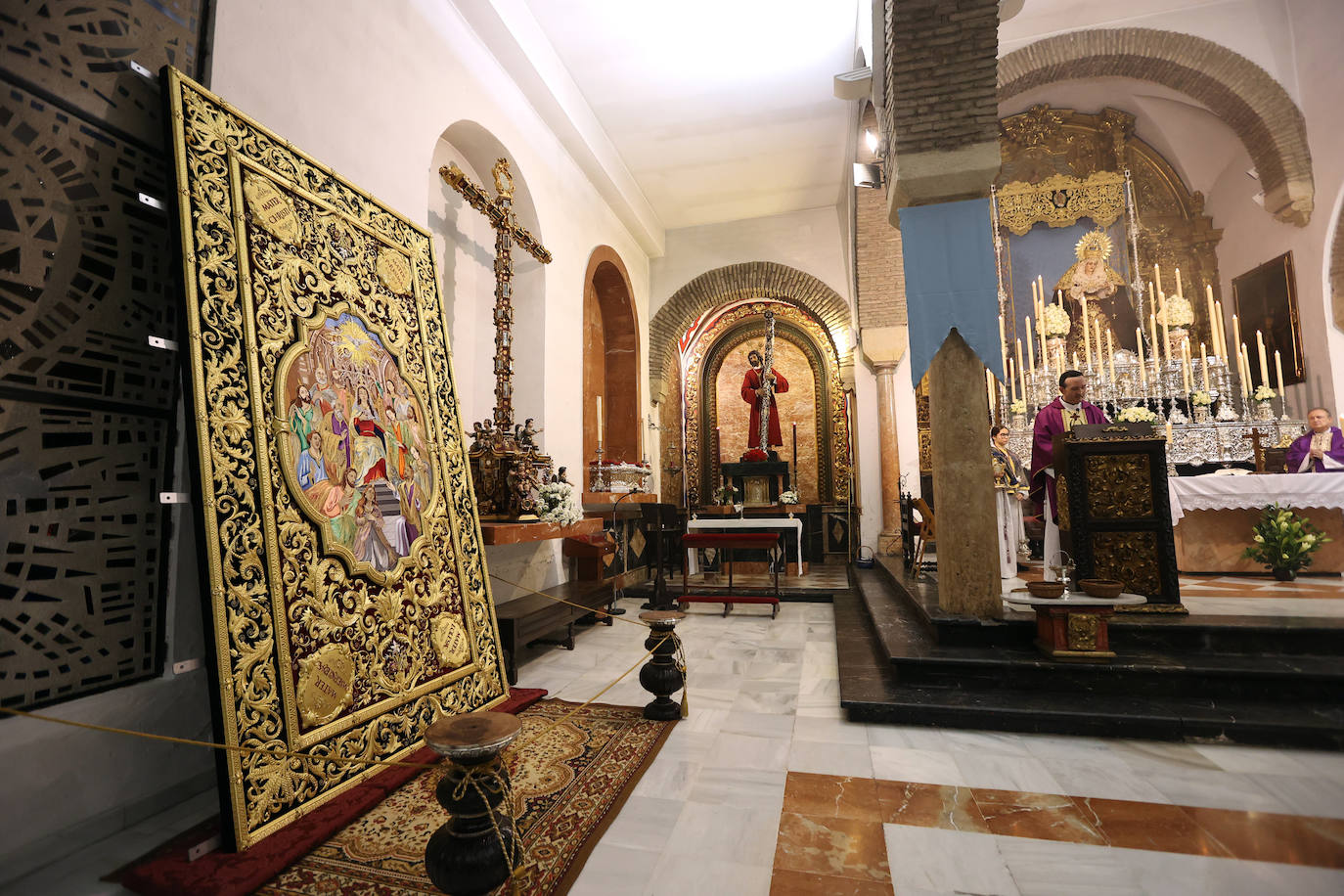 Fotos: La bendición del techo de palio de la Virgen del Dulce Nombre de Córdoba