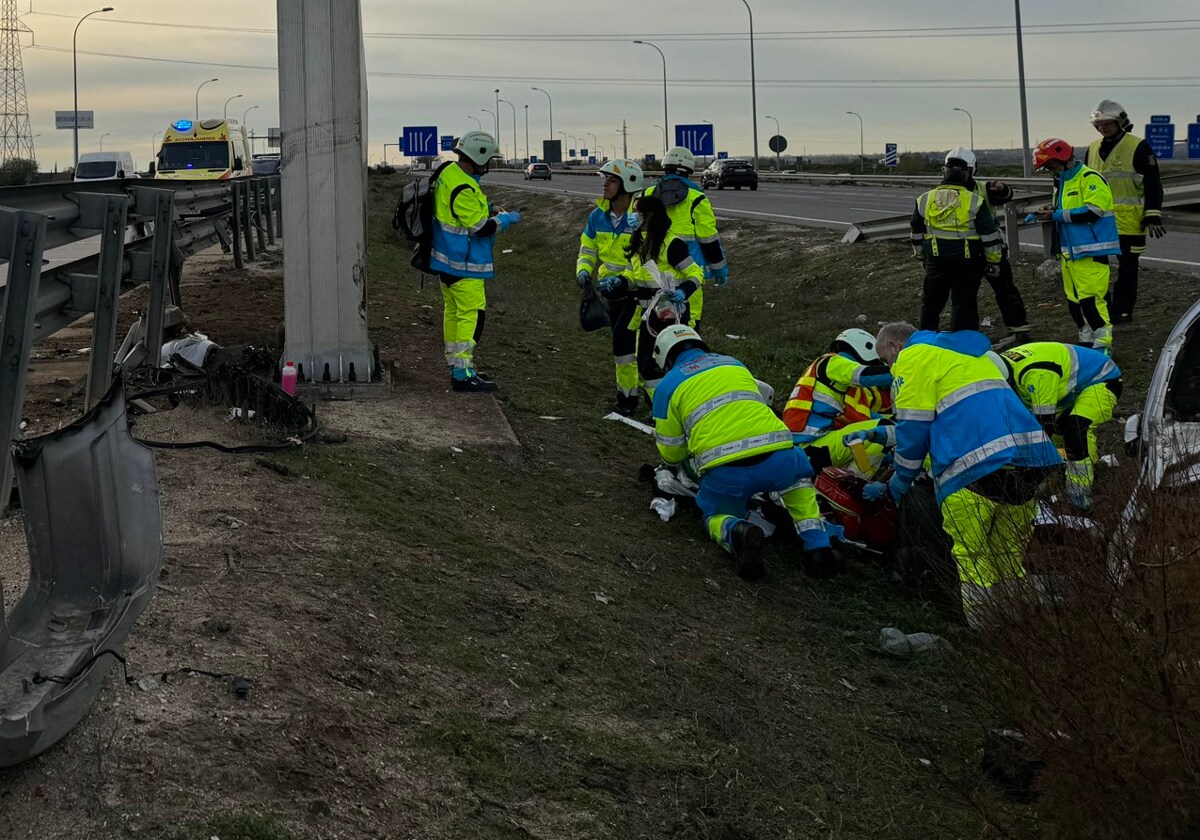 Muere un hombre de 33 años en un accidente de tráfico en la M-50 en Getafe