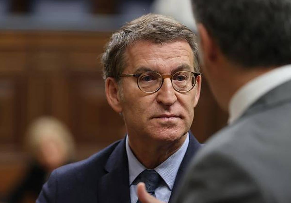 El presidente del PP, Alberto Núñez Feijóo