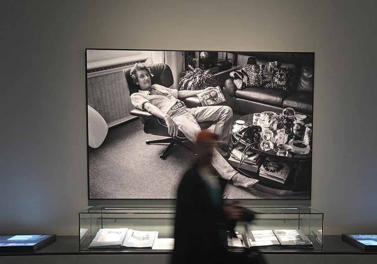 El auto, presente en la exposición sobre su obra, en el Muelle de Baterías de La Coruña