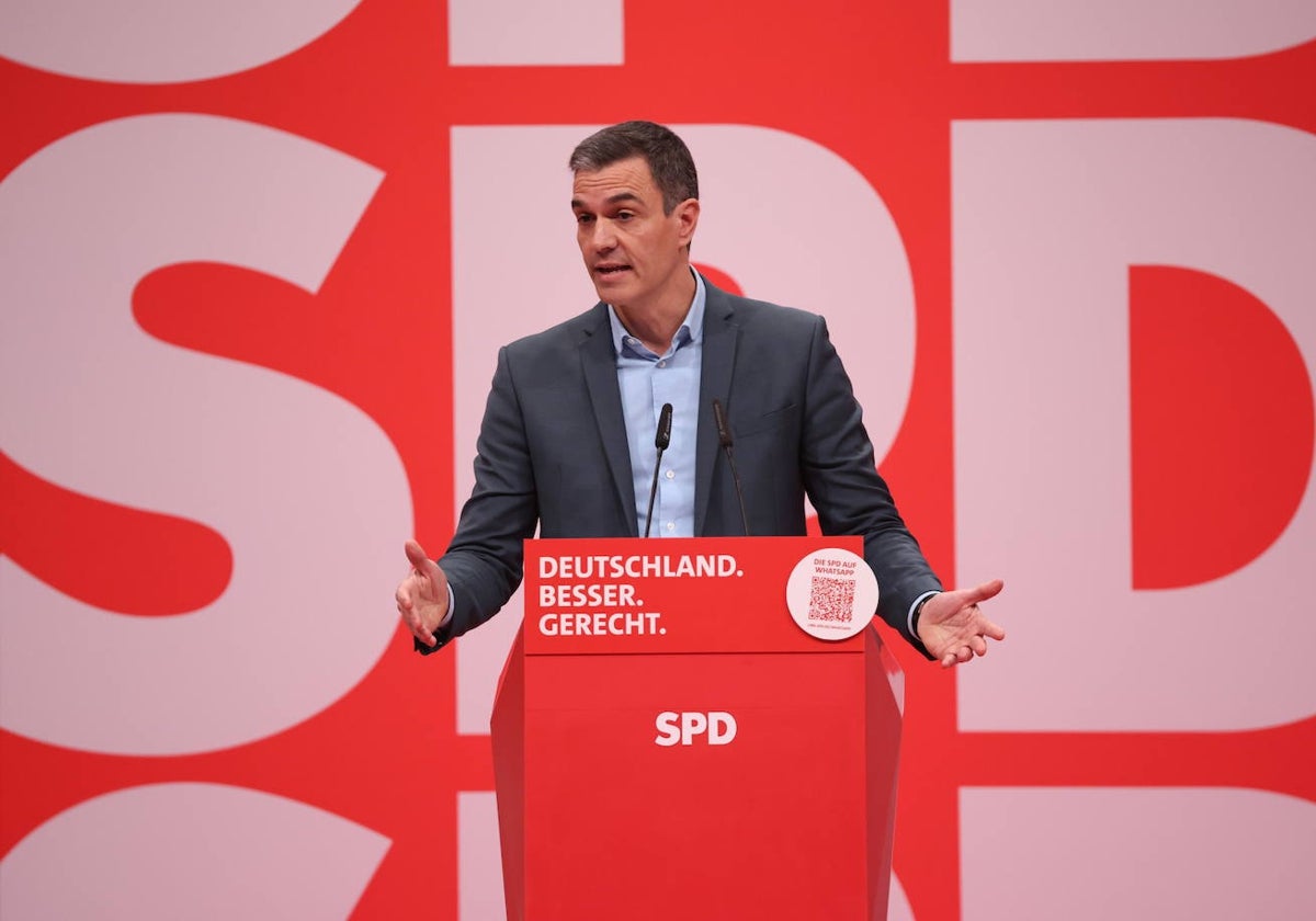 Pedro Sánchez, este sábado en el Congreso anual del Partido Socialdemócrata en Berlin