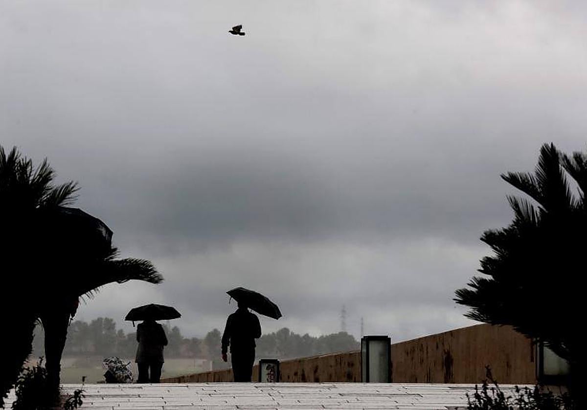 Cielos cubiertos con lluvia en Córdoba