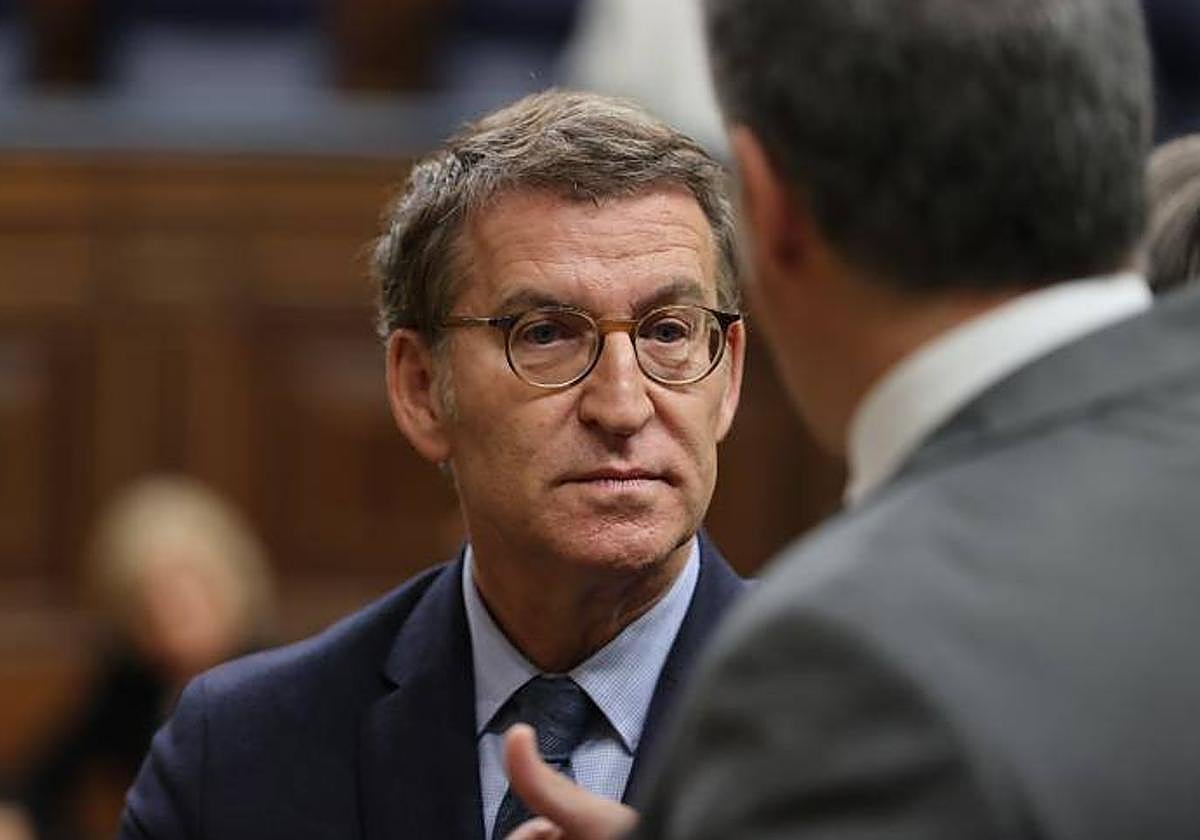 El presidente del PP, Alberto Núñez Feijóo