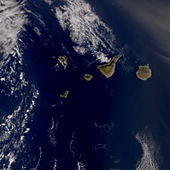 La calima vuelve a Canarias por Navidad