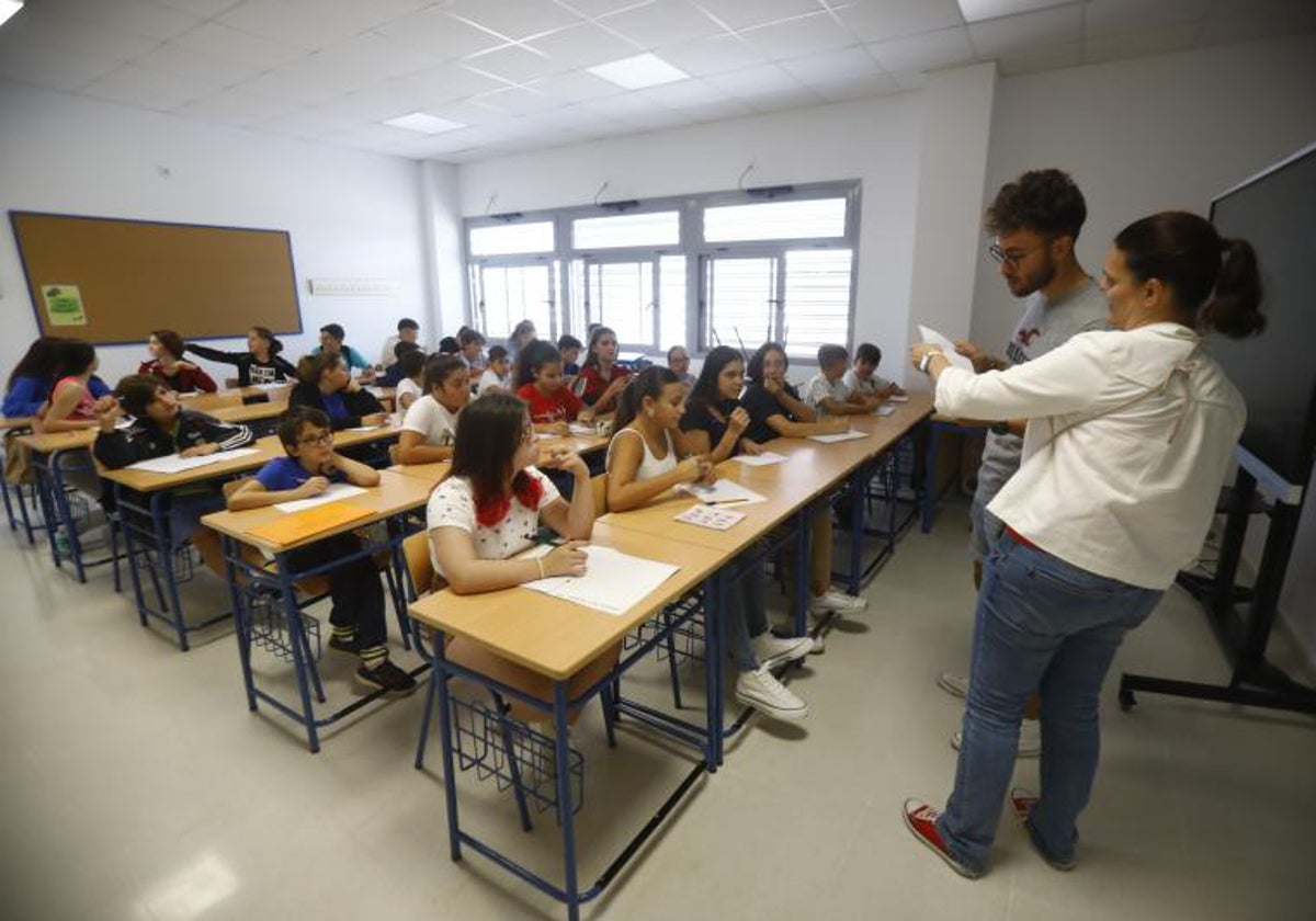 Clase de Bachillerato en el instituto