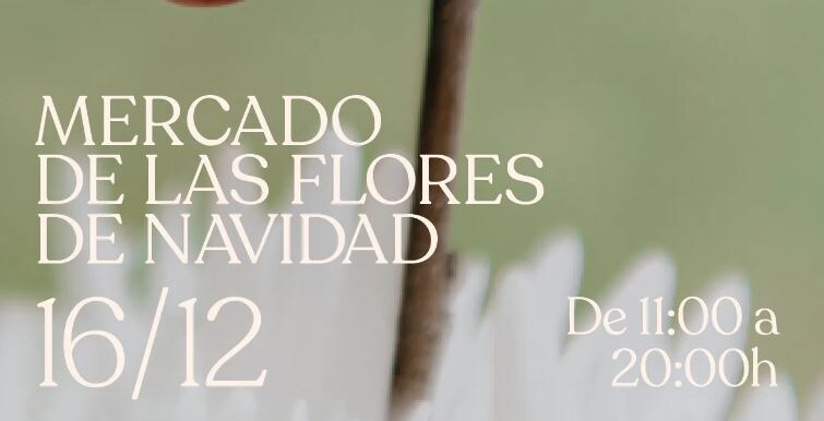 Cartel del Mercado de las Flores de Navidad de Vogue