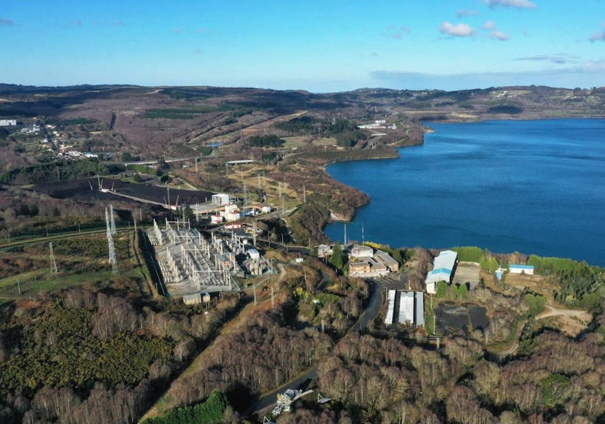 Vista del área en el que se ubicará la fábrica de hidrógeno verde de As Pontes