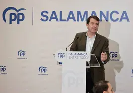 Mañueco cree que una victoria en las europeas sería «un sí a España y a la Constitución y un no rotundo a Sánchez»