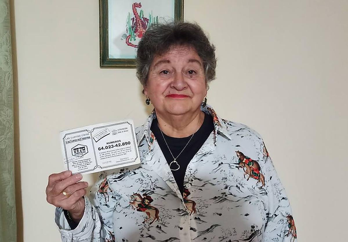 Carmen Pérez, una de las ganadoras del millonario premio que repartió Deza en 1992