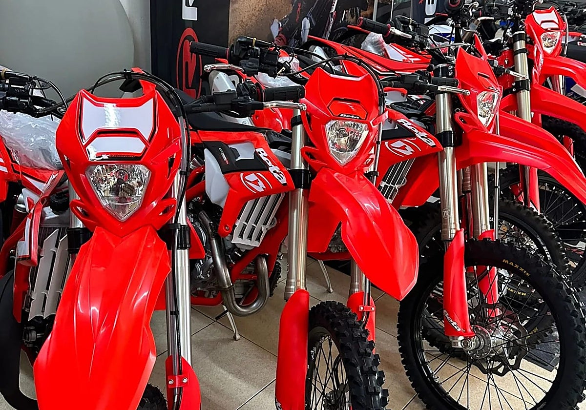 Algunas de las motos robadas