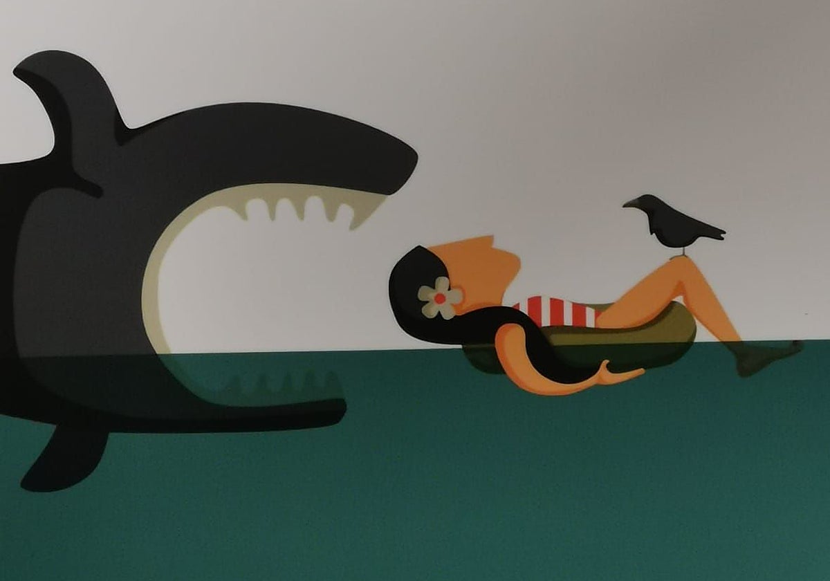 Ilustración del nuevo libro de José Luis Nueno titulado «Todo es terrible pero yo estoy bien»