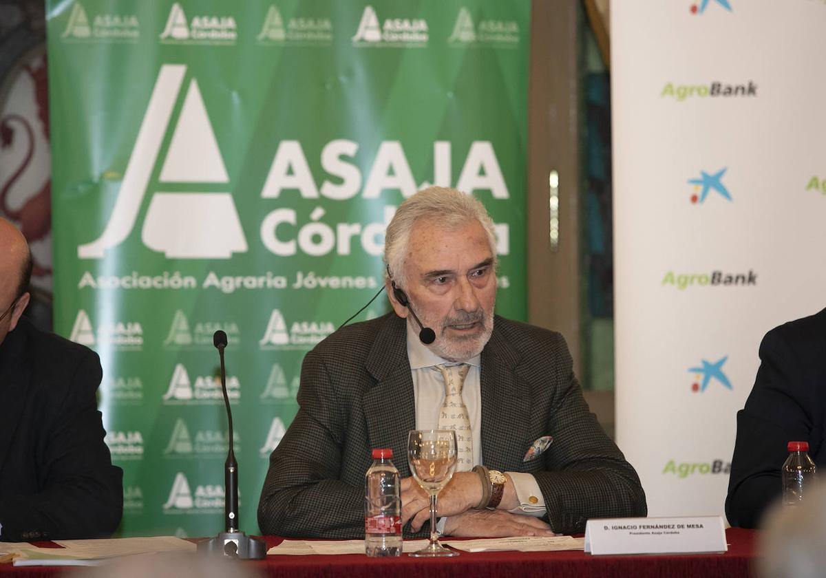 El presidente de Asaja, Ignacio Fernández de Mesa