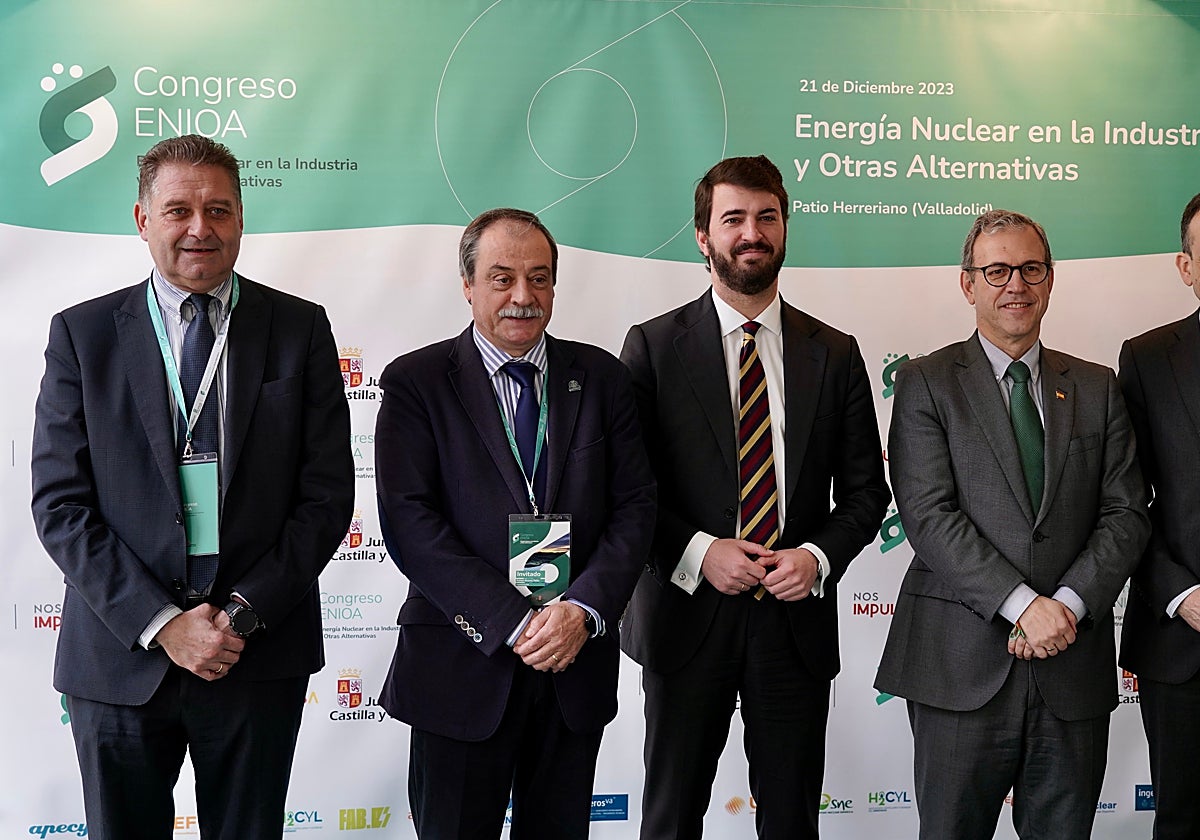 El vicepresidente de la Junta, Juan García-Gallardo, en el I Congreso Internacional de Energía Nuclear en la Industria celebrado en Valladolid