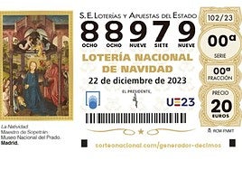 88.979, el quinto premio que deja en Granada y su provincia 198.000 euros en la Lotería de Navidad 2023