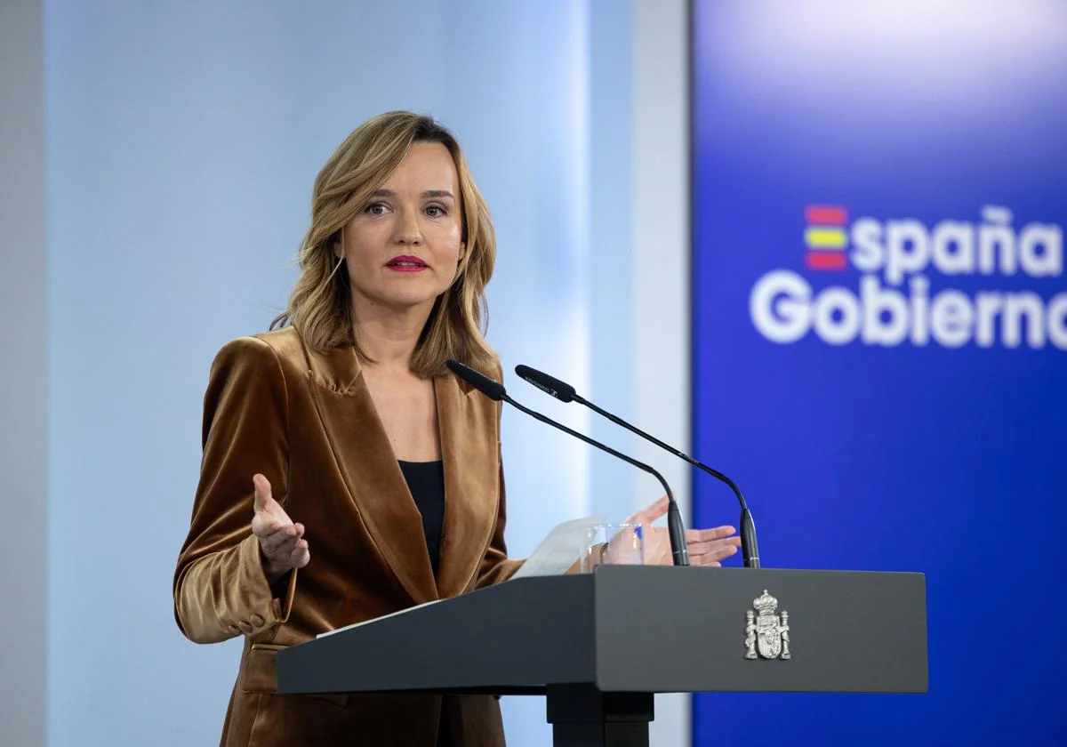 La portavoz del Gobierno y ministra de Educación, Pilar Alegría