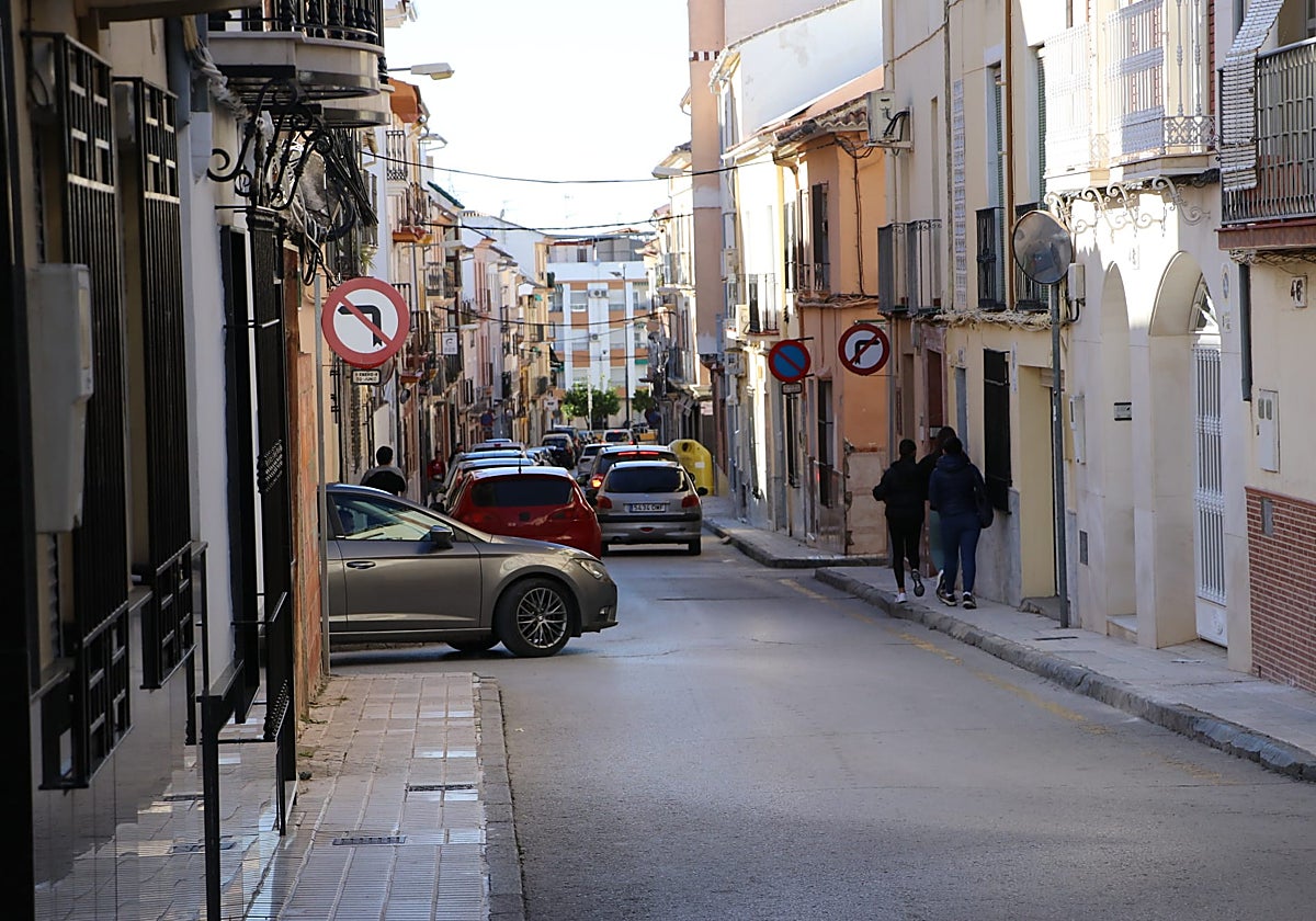 Calle Catalina Marín que será reformada en 2024 por un millón de euros