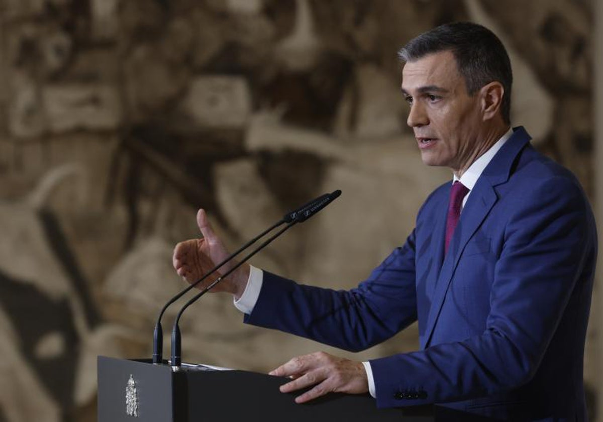 El presidente del Gobierno, Pedro Sánchez, compareció este miércoles en rueda de prensa para hacer un balance anual cargado de optimismo y la interpretación más favorable de los datos económicos