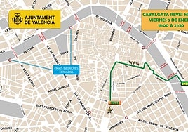 Cabalgata de Reyes Valencia: horario, recorrido y cortes de tráfico hoy