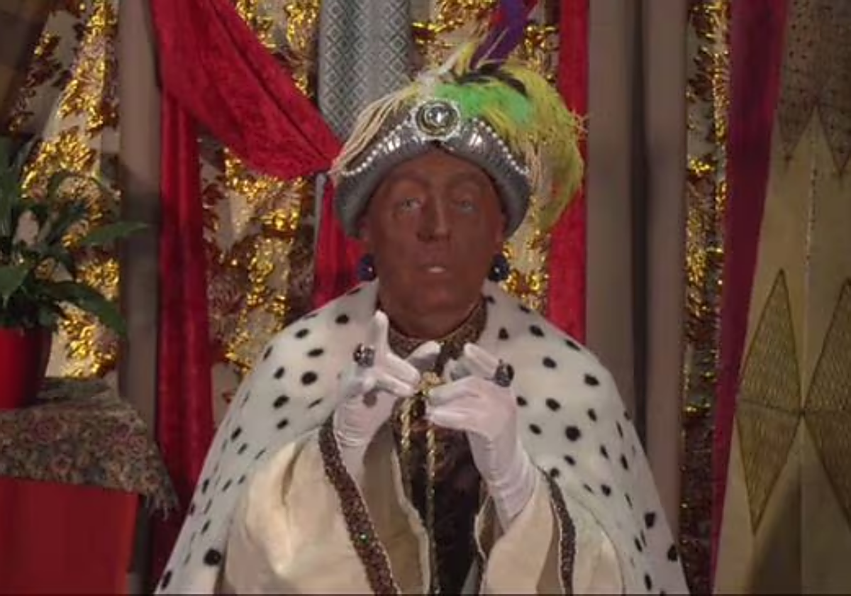 Un Rey Baltasar pintado de negro que imita un acento extranjero desata ...