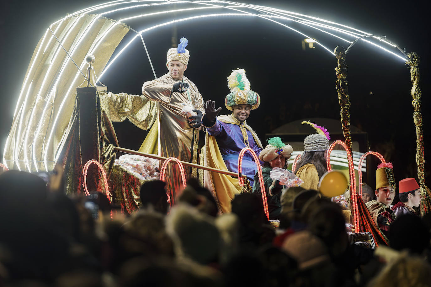 El rey Baltasar en la cabalgata de Ávila